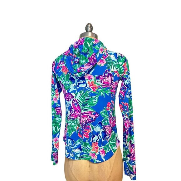 Lilly Pulitzer UPF 50+ Chilly Lilly Lilblock popover XS Hooded Face Mask XXS - Picture 7 of 9